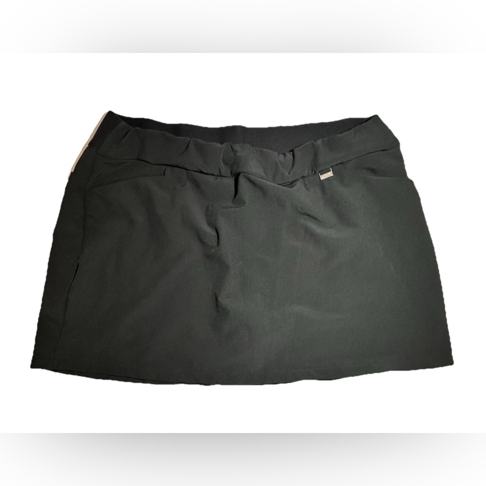 Greg Norman Skort Women's XL‎ Black Play Dry Collection Pockets Stretch Golf